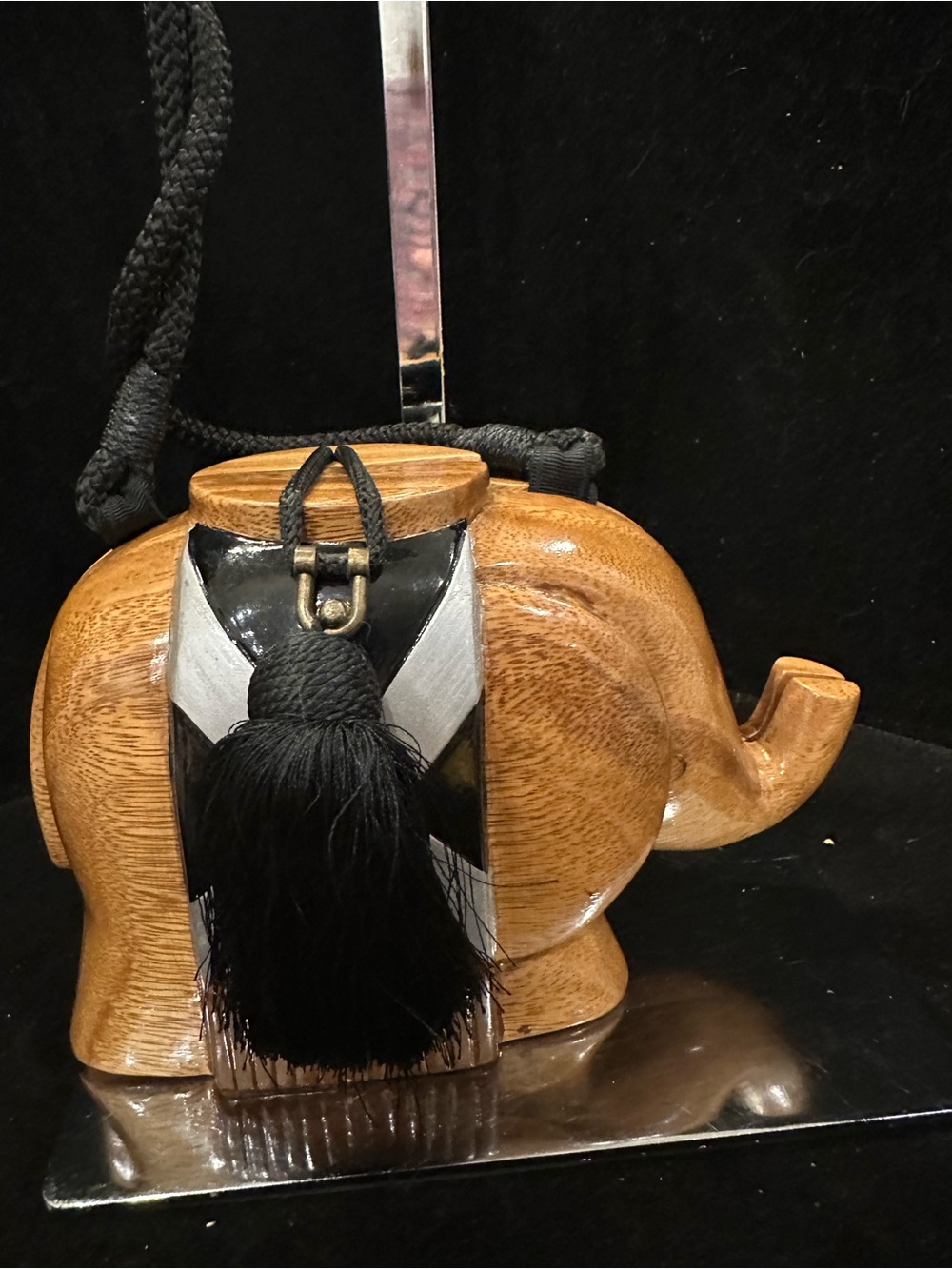 Timmy Woods #239 VINTAGE Woods Beverly Hills Circus Elephant Minaudiere Handbag